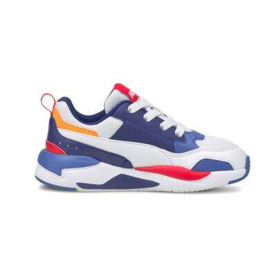 

Puma XRay 2 Square Youth Girls Blue, White Кроссовки Повседневная обувь 374192-06, Puma XRay 2 Square Youth