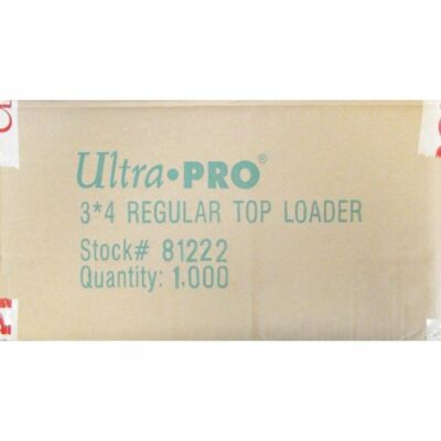 Ultra Pro Top Loaders Regular 35pt 3x4 Toploaders 25, 50, 100, 200, 500, 1000