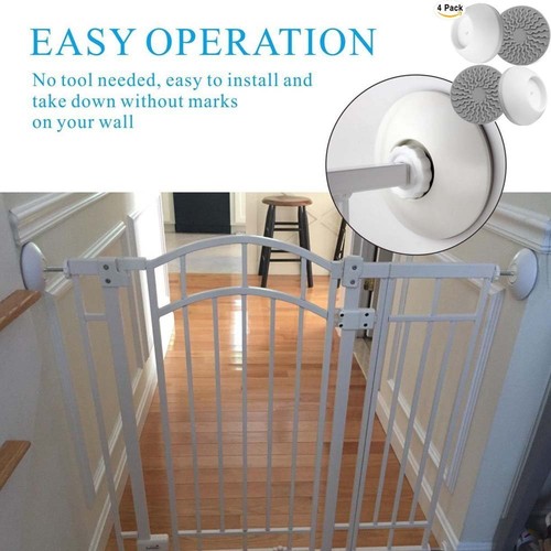 4pcs Improved Baby Gates Wall Pads Wall Nanny For Pet Gates Gate