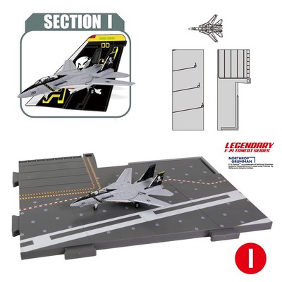 FOV 1:200 USN Grumman F-14A Tomcat Fighter w/ Deck (Section I) FOV831109