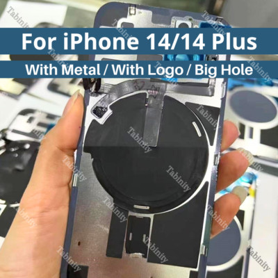 Back Glass Replacement Rear Cover Big Camera Hole 1/5 Lot For iPhone 14 14 Plus