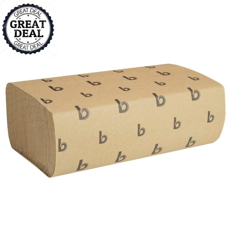 Multi-Fold Paper Towels Natural 9X9 9/20 250 Sheets per Pack 16 Packs per Carton