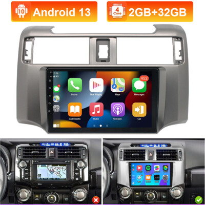 For Toyota 4Runner 2009-2022 CarPlay Android13 Car Stereo Radio GPS WiFi+AHD Cam