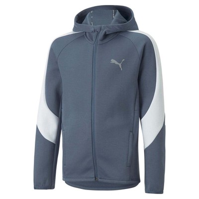 

Puma Evostripe Full Zip Jacket Youth Boys Серая повседневная спортивная верхняя одежда 6700681, Grey, Puma Evostripe Full Zip Jacket Youth