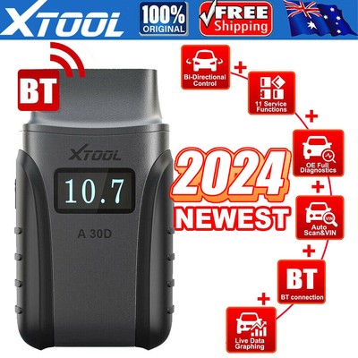 XTOOL A30D Car All System Diagnostic Scanner Bidirectional Code Reader 11 Resets