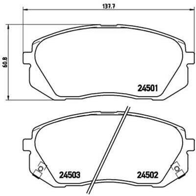 BREMBO Bremsbeläge P 30 039 Bremsklötze