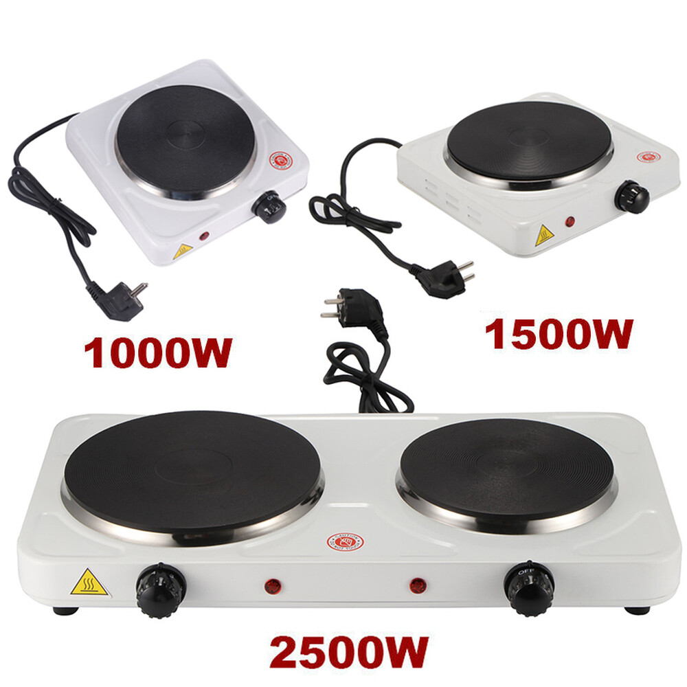 2500W Elektro Doppel Kochplatte Kochfeld Herdplatte Heizplatte Campingkocher