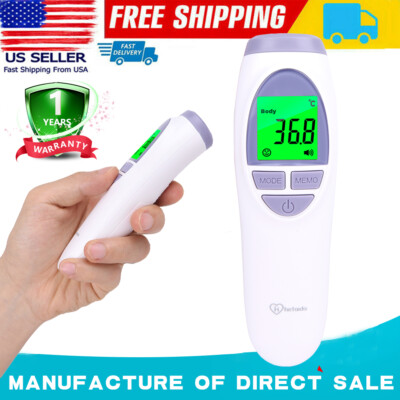 Infrared Thermometer Non-Contact Forehead Body LCD Temperature Gun Baby Adult US