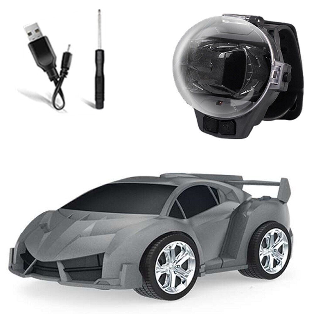 Mini Watch RC Car Toy 2.4GHz Remote Control Car Watch Kids Fun Rechargeable US