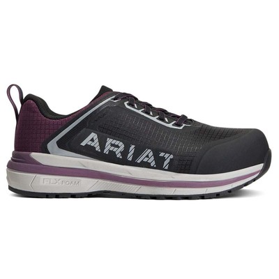 

Черная рабочая рабочая обувь Ariat Outpace с нескользящим композитным носком, Черный, Ariat Outpace Slip Resistant Composite Toe Work