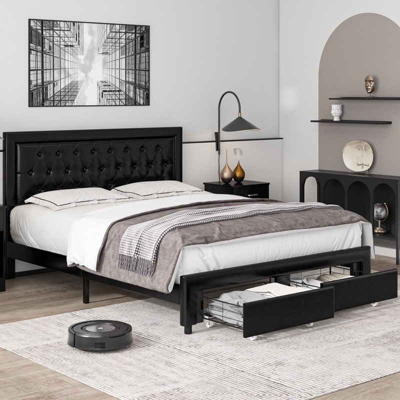 Adjustable Headboard Black