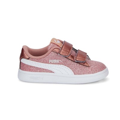 

Puma Smash V2 Glitz Glam V Logo Блестящие слипоны для новорожденных девочек Золотые кроссовки Casu, Золотой, Puma Smash V2 Glitz Glam V Logo Glitter Slip On Infant
