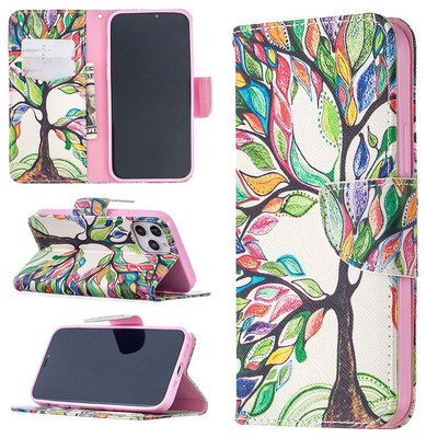 For iPhone 12 Pro Huawei Y7P LG K61 K51 Patterns Leather Wallet Stand Case Cover