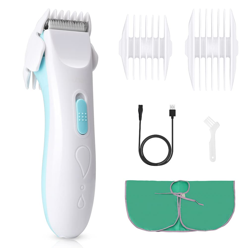 Fahaner Baby Hair Clippers, Hair Trimmer for Kids Baby Hair Trimmer Kit Quiet