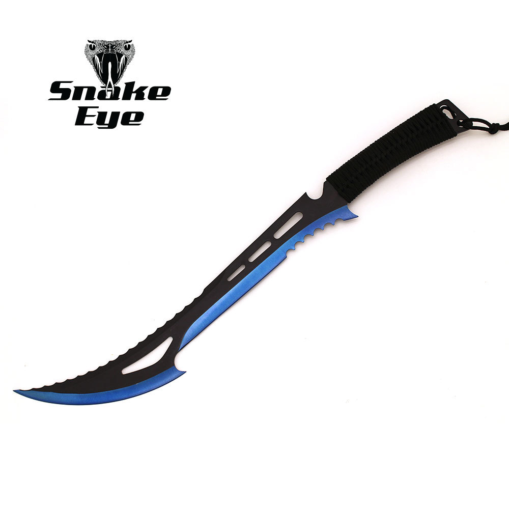 Snake Eye Tactical BLUE Zombie Killer Fantasy Sword w/ Nylon