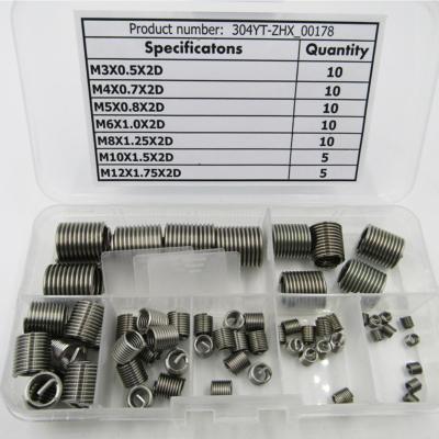 60 pcs Helicoil Stainless Steel Thread Repair Insert Kit M3 M4 M5 M6 M8 M10 M12