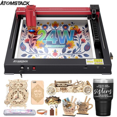 ATOMSTACK A24 PRO 24W Laser Engraver 370x310mm Engraving Area Expandable H0A2