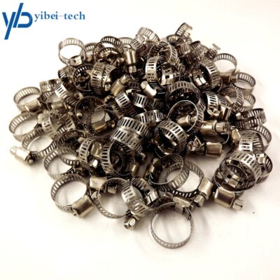 50piece Stainless Steel 3/4''-1 Adjustable Drive Hose Clamps Fuel Line Worm Clips