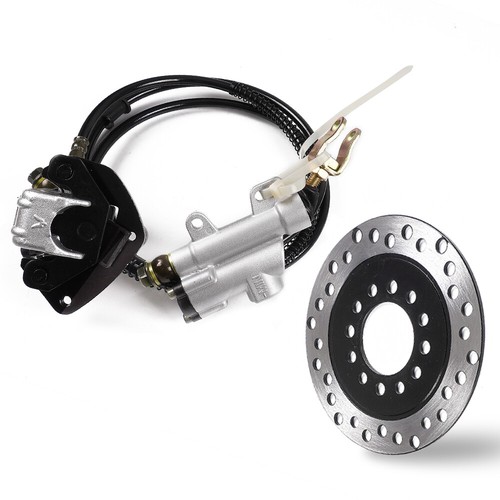 Rear Hydraulic Brake Caliper Assembly+Disc Rotor Kit for ATV
