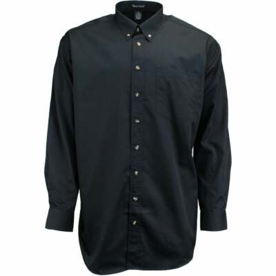 

Rivers End Ezcare Woven Long Sleeve Button Up Shirt Mens Black Casual 735-BK, Черный, River's End Ezcare Woven Long Sleeve Button Up Shirt