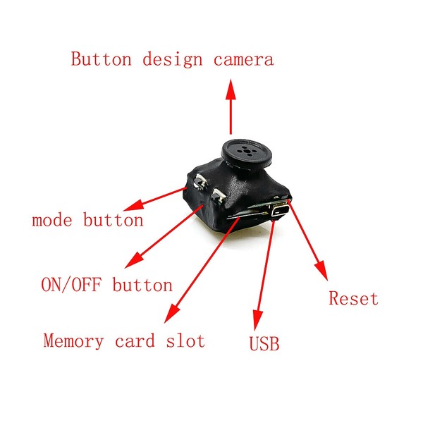 Mini 1080P HD Button Built-in battery micro smallest body camera Video recorder - Image 9