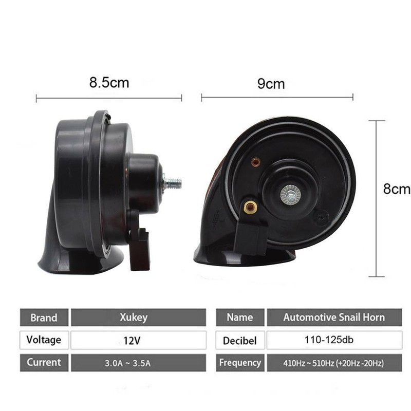 XUKEY Snail Horn For Toyota Corolla C-HR Avensis RAV4 110-125db Loud Waterproof