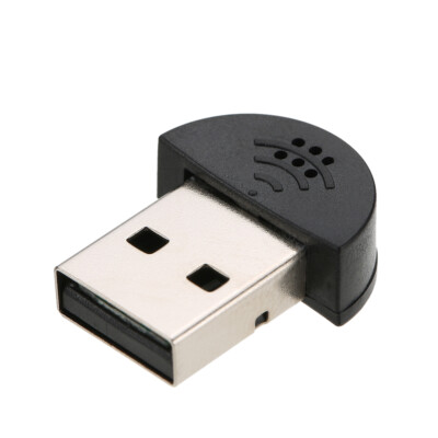 USB 2.0 Mini Microphone Mic Audio Adapter Driver Free for Laptop Desktop PC Y3S4