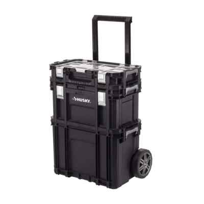 Connect Stackable 22 in. Rolling Tool Cart, Tool Box, and Organizer