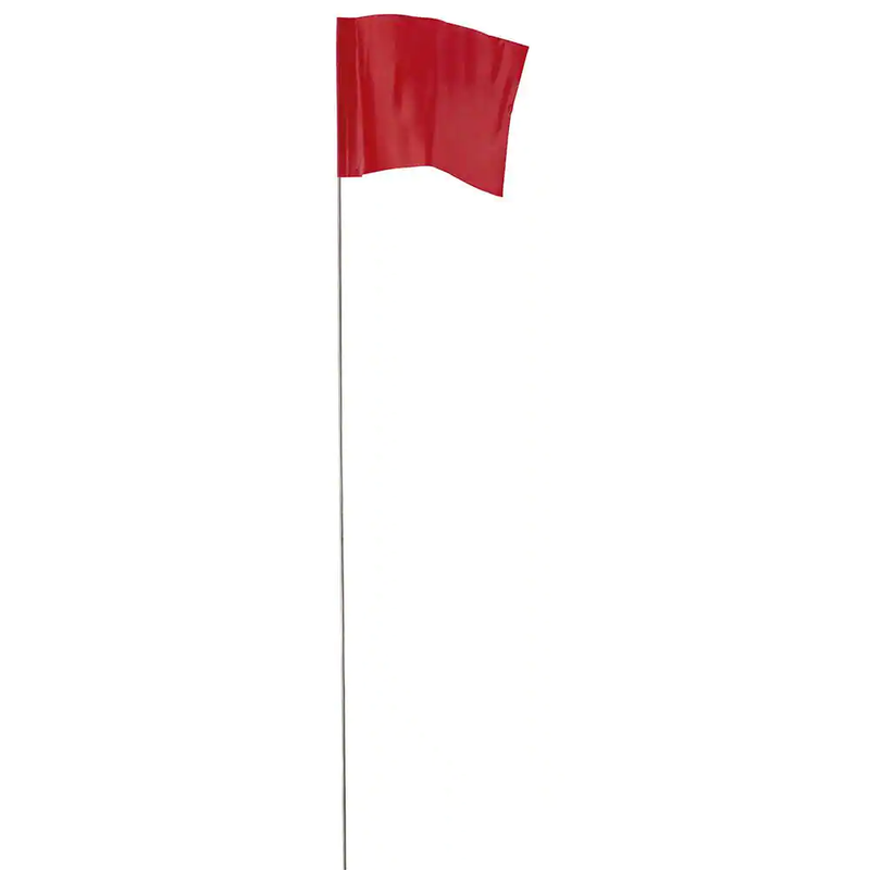 NEW Red Flagging Stakes 100-PACK Marking Contractor Indicator Irrigation