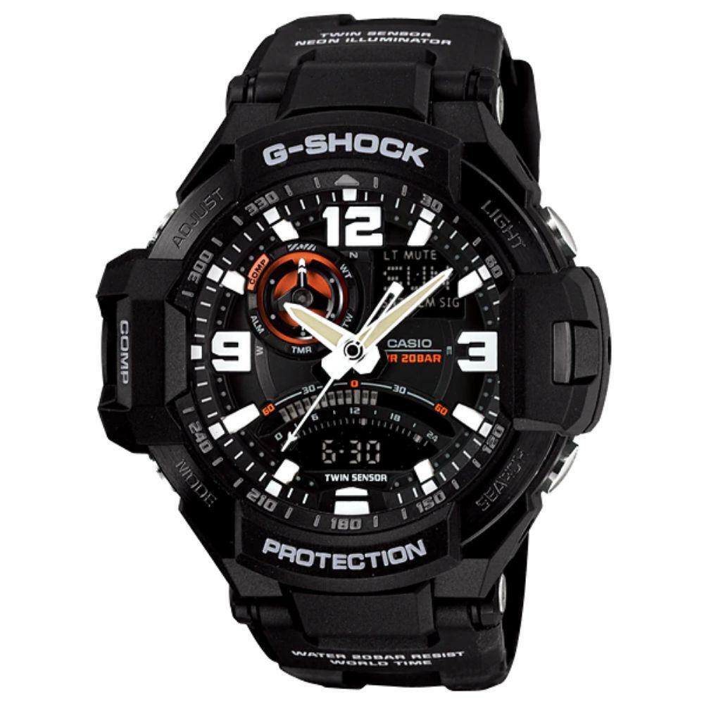 Pre-owned Casio G-shock Gravity Master Ga-1000-1adr Unisex's Watch