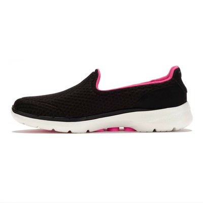 SKECHERS SKECHERS WOMENS GOWALK 6 BIG SPLASH WALKING SHOES BLACK SPORTS OUTDOORS