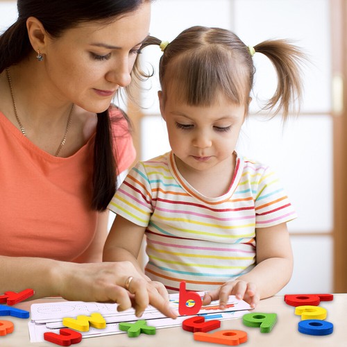 See and Spelling Learning Toy for Kids Age 3-8 Wooden Preschool Educational Toys