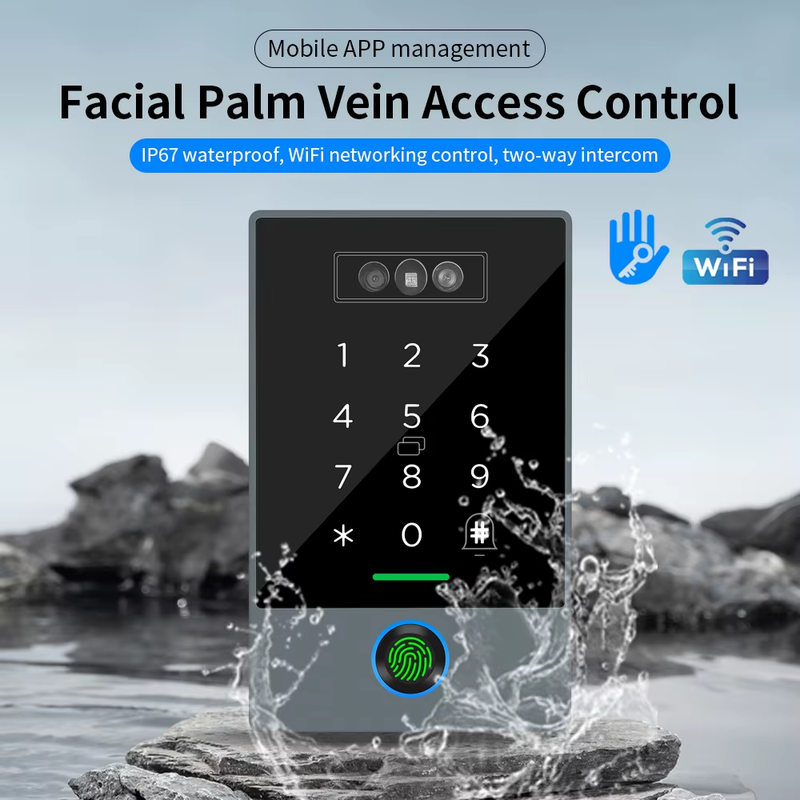 Palm Vein TTLOCK APP WIFI Facial IP67 Access Control Time Attendance 3D Face Rec