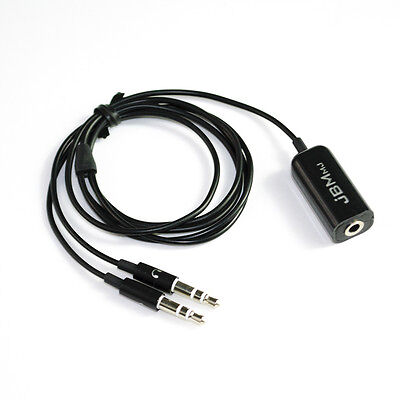 3.5mm Stereo Audio Y Splitter 1 Jack Female to 2 Male Headphone Adapter Cable