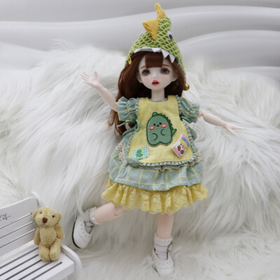 1/6 BJD Doll Lovely Girl Face Makeup Eyes Clothes Shoes Toys Birthday XMAS GIFT
