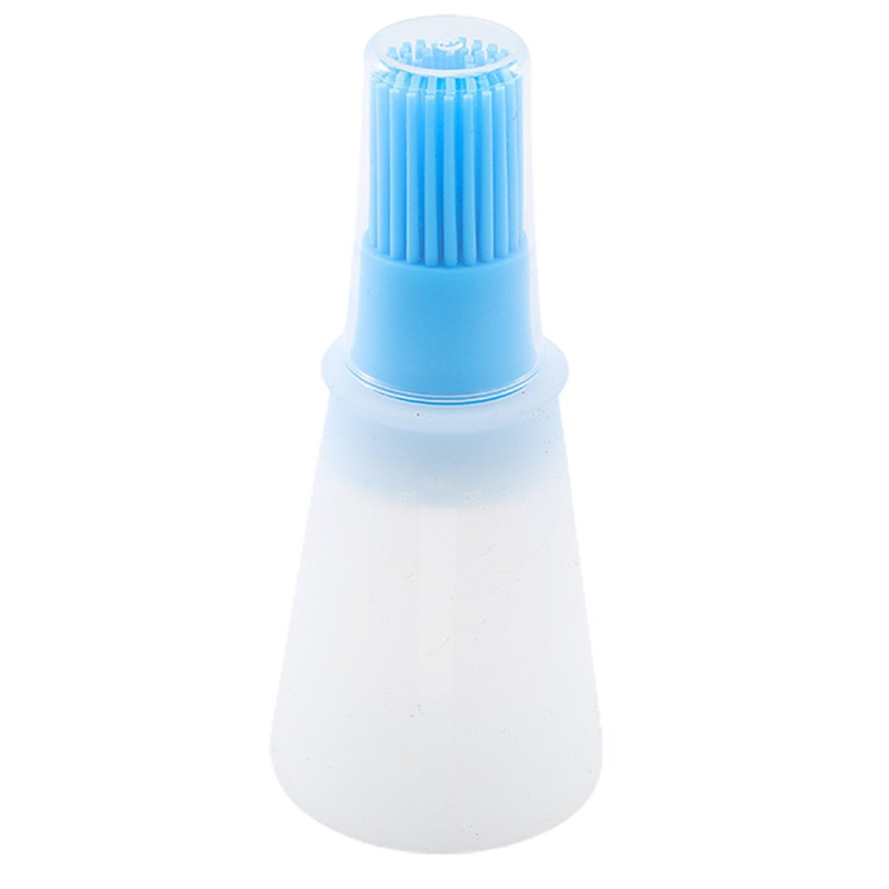 Brush Food Grade Convenient Anti-leak Silicone Portable Oil Bottle With Brus