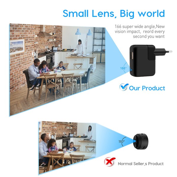 Mini Camera 1080P HD USB Charger Adapter Motion Detection DVR Home Security Cam - Image 34