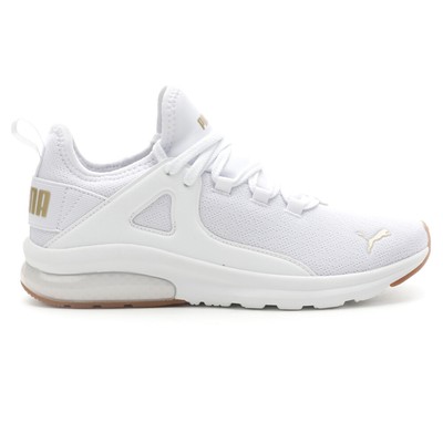 Спортивные женские кроссовки Puma Electron 2.0 Lush Wide Training золотисто-белого цвета