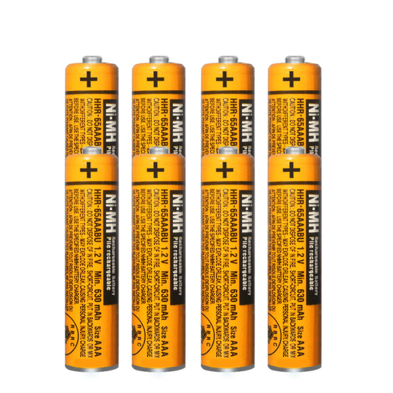 Panasonic NI-MH 630mah AAA Rechargeable Battery Cordless Phones Batteries 1.2V