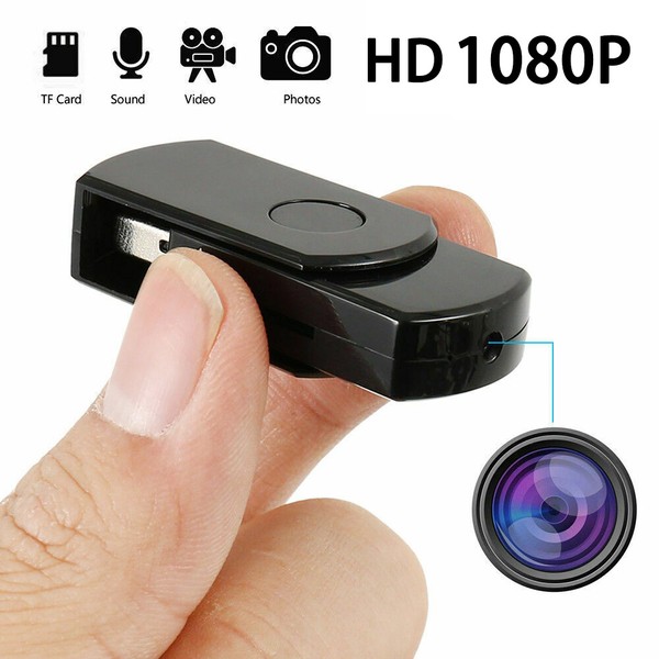 Mini USB Flash Camera 1080P HD Home Security Voice Video Cam One-click Usage