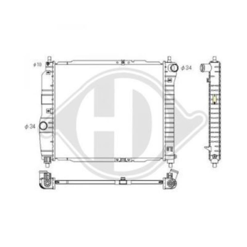 Diederichs Radiateur Moteur Pour Chevrolet Aveo/Kalos Berline T250