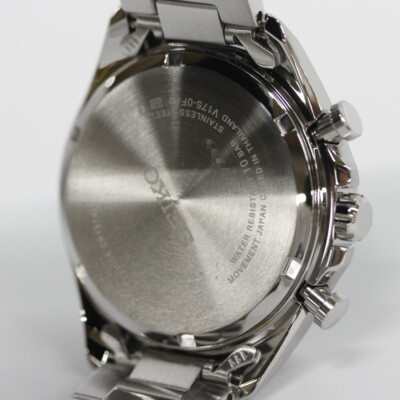 Pre-owned Seiko Selection Sbpy163 Analog Solar Powered Sapphire Crystal Navy Silver