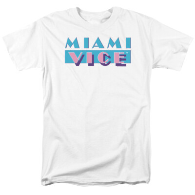 Miami Vice Logo Licensed Adult T-Shirt