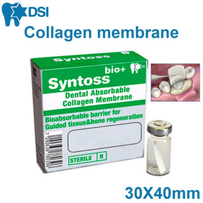 Resorbable Collagen Membrane Surgical Barrier Absorbable Dental Implant 30x40 mm