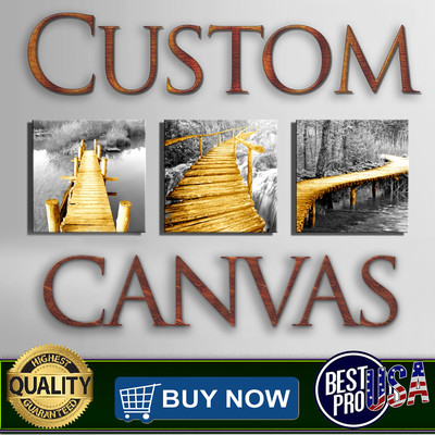CUSTOM CANVAS PRINTING HD PRINT YOUR OWN PHOTO ON CANVAS, NO WOODEN  FRAME