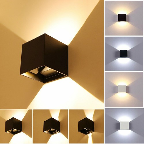 Cube Würfel LED Wand Leuchte Lampe Up Down für außen/innen wasserdicht IP65 DHL