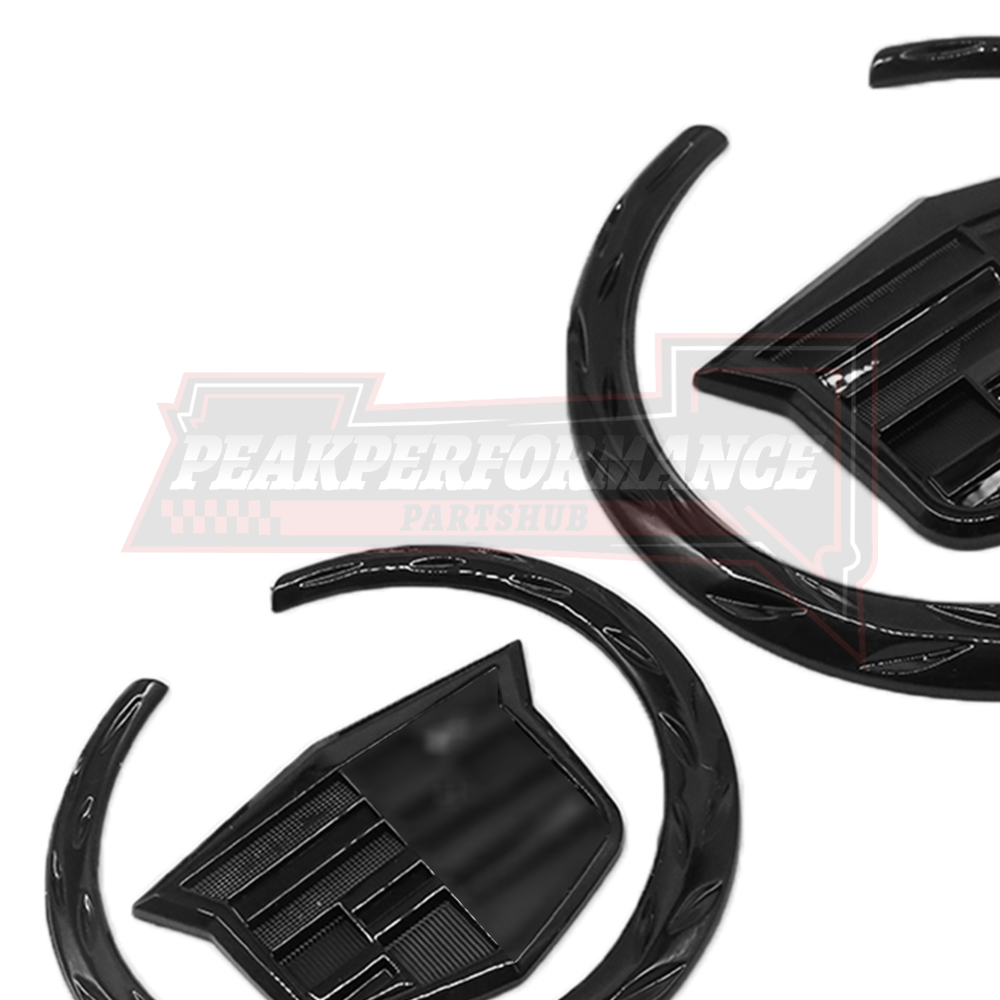 Gloss Black for ATS CTS STS Front Grille Rear Trunk Lid Liftgate Emblem Badge