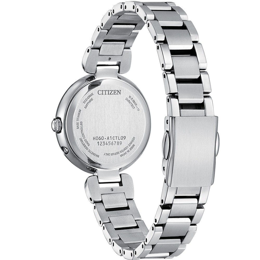 Pre-owned Citizen Ø29mm Xc Super Titanium Diamond Date Eco-drive Radio Es9460-61l Limited