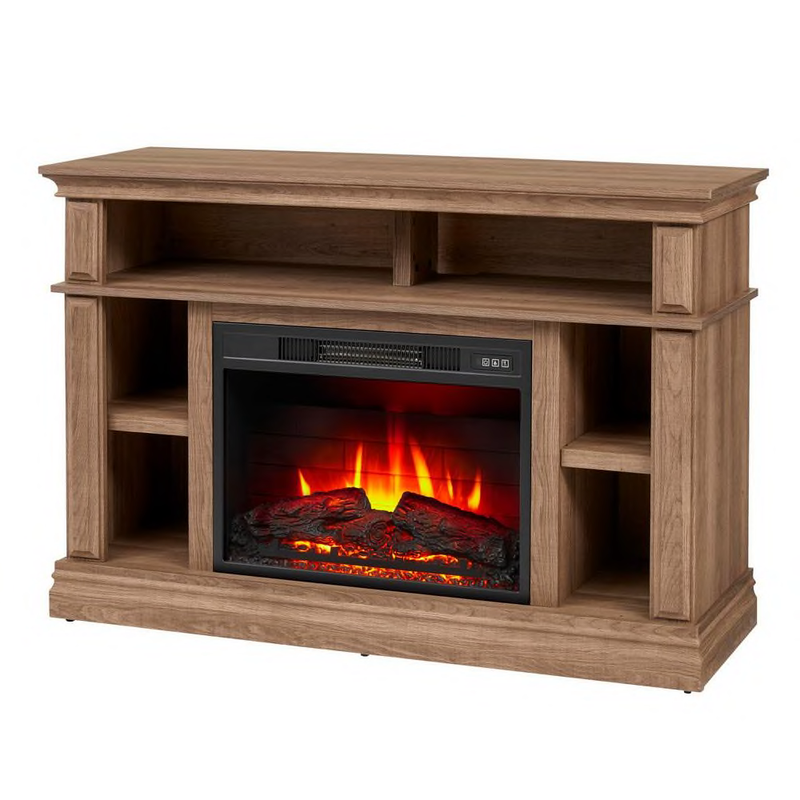 Media Console 1400-watt Heater With Remote Freestanding Brow