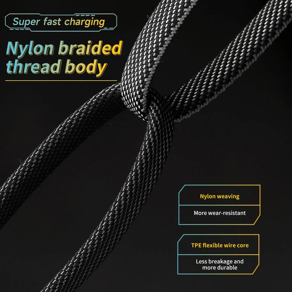 4 in 1 Fast Charging Cable Cell Phone Charger Cord For iPhone 16 15 14 13Pro Max